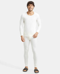 Soft Touch Microfiber Elastane Stretch Thermal Long Johns with StayWarm Technology - White-4