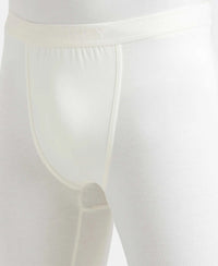 Soft Touch Microfiber Elastane Stretch Thermal Long Johns with StayWarm Technology - White-7