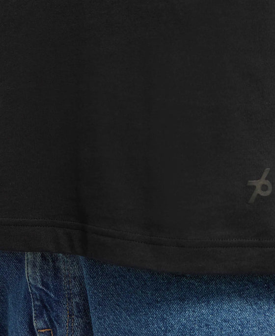 Super Combed Cotton Rich Round Neck Half Sleeve T-Shirt - Black-7