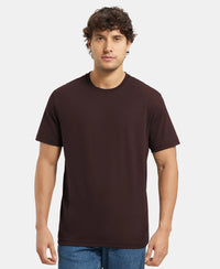 Super Combed Cotton Rich Round Neck Half Sleeve T-Shirt - Java