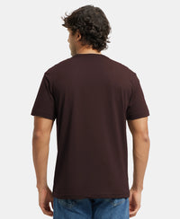 Super Combed Cotton Rich Round Neck Half Sleeve T-Shirt - Java