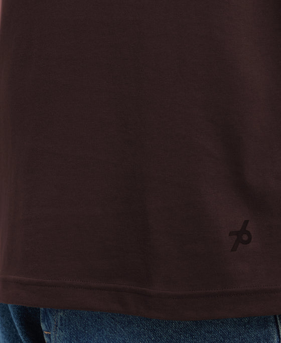 Super Combed Cotton Rich Round Neck Half Sleeve T-Shirt - Java
