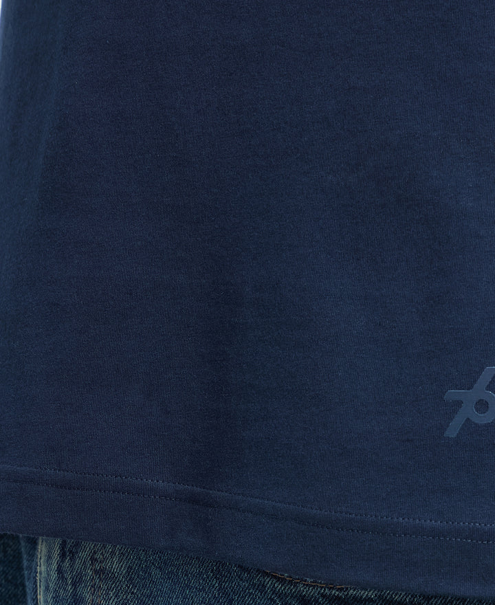 Super Combed Cotton Rich Round Neck Half Sleeve T-Shirt - Black & Navy (Pack of 2)