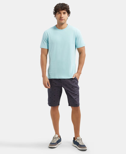 Super Combed Cotton Rich Round Neck Half Sleeve T-Shirt - Sea Angel