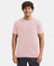 Super Combed Cotton Rich Round Neck Half Sleeve T-Shirt - Sepia Rose