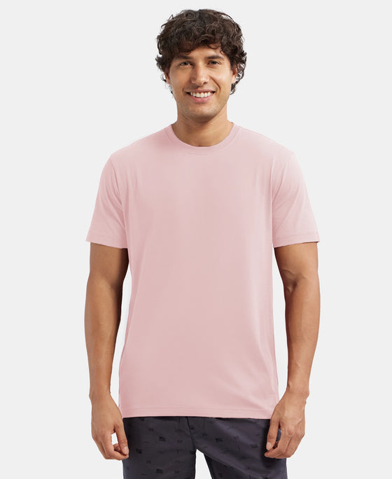 Super Combed Cotton Rich Round Neck Half Sleeve T-Shirt - Sepia Rose