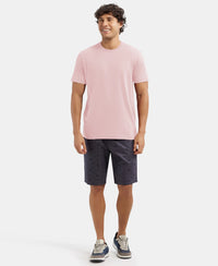 Super Combed Cotton Rich Round Neck Half Sleeve T-Shirt - Sepia Rose