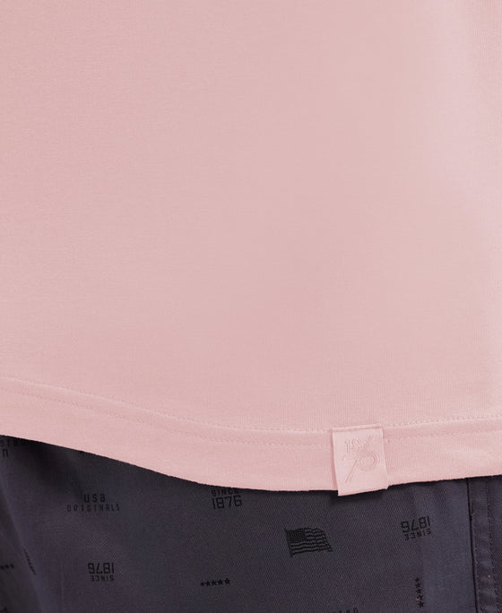 Super Combed Cotton Rich Round Neck Half Sleeve T-Shirt - Sepia Rose
