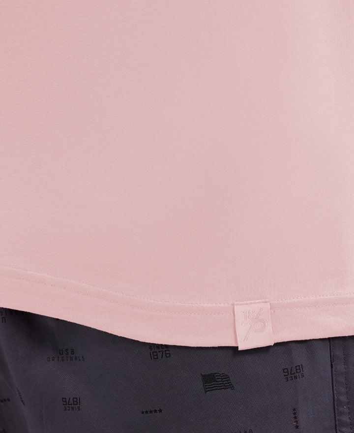 Super Combed Cotton Rich Round Neck Half Sleeve T-Shirt - Sepia Rose