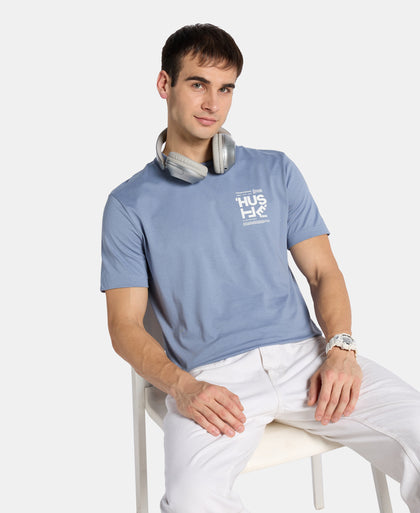 Super Combed Cotton Rich Graphic Printed Round Neck Half Sleeve T-Shirt - Troposphere