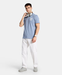 Super Combed Cotton Rich Graphic Printed Round Neck Half Sleeve T-Shirt - Troposphere
