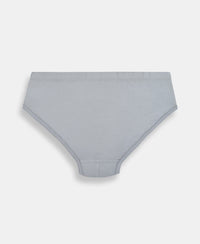 Super Combed Cotton Solid Brief with Ultrasoft Waistband - Black, Navy & Sleet (Pack of 3)