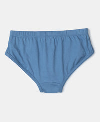 Super Combed Cotton Solid Brief with Ultrasoft Waistband - Coronet Blue, Dandelion Yellow & Navy (Pack of 3)