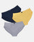 Super Combed Cotton Solid Brief with Ultrasoft Waistband - Cornsilk, Navy & Sleet (Pack of 3)
