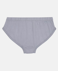 Super Combed Cotton Solid Brief with Ultrasoft Waistband - Cornsilk, Navy & Sleet (Pack of 3)