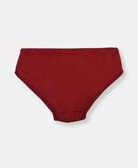 Super Combed Cotton Solid Brief with Ultrasoft Waistband - Navy, Sleet & Sundried Tomato (Pack of 3)