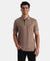 Super Combed Cotton Rich Solid Half Sleeve Polo Tshirt - Leafless Tree