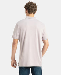 Super Combed Cotton Rich Solid Half Sleeve Polo T-Shirt - Nirvana