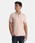 Super Combed Cotton Rich Solid Half Sleeve Polo T-Shirt - Sepia Rose