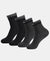 Compact Cotton Elastane Stretch Ankle Length Socks with StayFresh Treatment - Charcoal Melange & Black (Pack of 2)