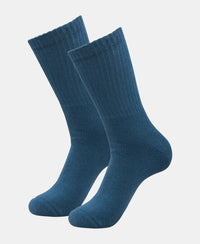 Compact Cotton Terry Crew Length Socks With StayFresh Treatment - Stellar