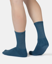 Compact Cotton Terry Crew Length Socks With StayFresh Treatment - Stellar