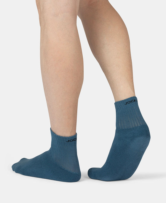 Compact Cotton Terry Ankle Length Socks With StayFresh Treatment - Stellar