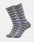 Compact Cotton Elastane Stretch Crew Length Socks With StayFresh Treatment - Mid Grey Melange