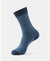 Compact Cotton Elastane Stretch Crew Length Socks With StayFresh Treatment - Navy Melange