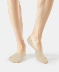 Compact Cotton Elastane Stretch No Show Socks With StayFresh Treatment - Skin