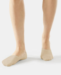 Compact Cotton Elastane Stretch No Show Socks With StayFresh Treatment - Skin