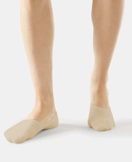 Compact Cotton Elastane Stretch No Show Socks With StayFresh Treatment - Skin