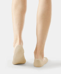 Compact Cotton Elastane Stretch No Show Socks With StayFresh Treatment - Skin