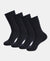 Microfiber and Compact Cotton Stretch Crew Length Thermal Socks With StayWarm Technology - Navy (Pack of 1)7150