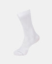 Modal Cotton Elastane Stretch Crew Length Socks with StayFresh Treatment - White