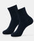 Bamboo Fiber 4 Way Stretch Ankle Length Socks With Stayfresh Treatment - Navy