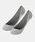 Compact Cotton Stretch No Show Socks With Stay Fresh Treatment - Grey Melange