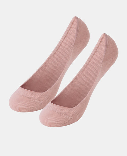 Compact Cotton Stretch No Show Socks With Stay Fresh Treatment - Pale Mauve