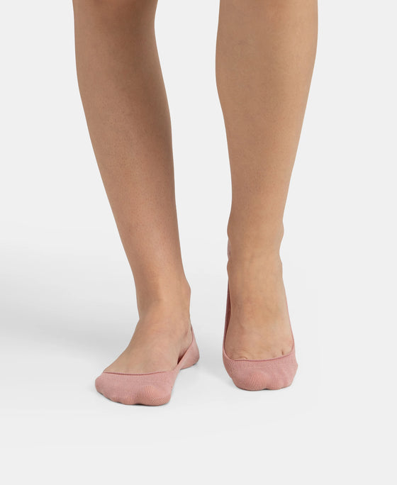 Compact Cotton Stretch No Show Socks With Stay Fresh Treatment - Pale Mauve