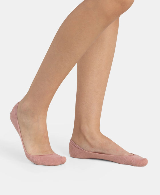 Compact Cotton Stretch No Show Socks With Stay Fresh Treatment - Pale Mauve