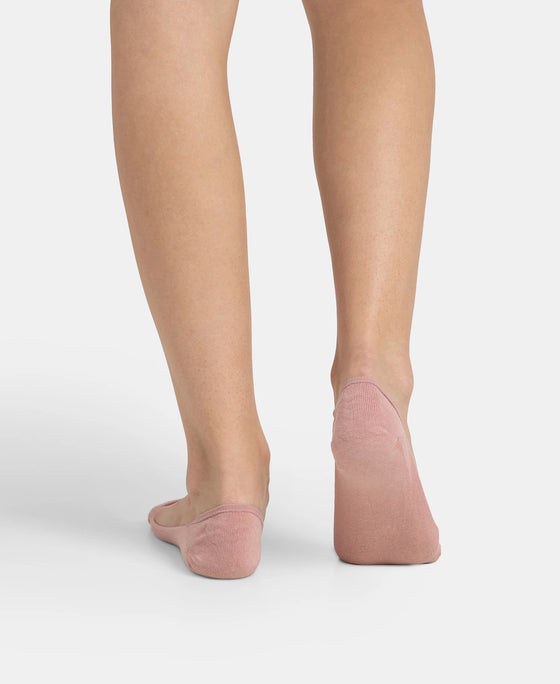 Compact Cotton Stretch No Show Socks With Stay Fresh Treatment - Pale Mauve