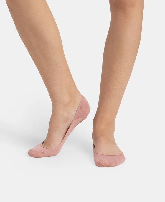 Compact Cotton Stretch No Show Socks With Stay Fresh Treatment - Pale Mauve