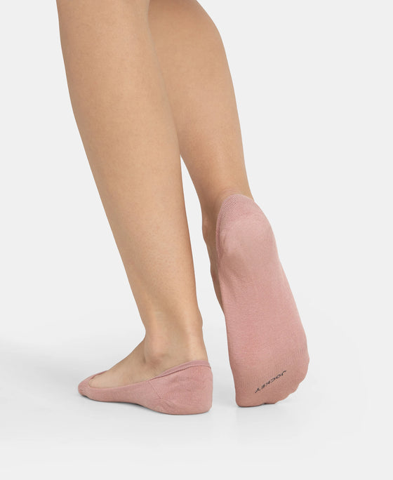 Compact Cotton Stretch No Show Socks With Stay Fresh Treatment - Pale Mauve