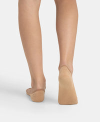 Compact Cotton Stretch No Show Socks With Stay Fresh Treatment - Skin