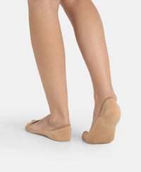 Compact Cotton Stretch No Show Socks With Stay Fresh Treatment - Skin