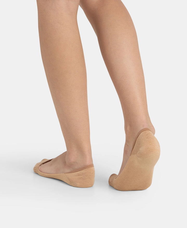 Compact Cotton Stretch No Show Socks With Stay Fresh Treatment - Skin