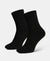 Acrylic Polyester Nylon Stretch Ankle Length Socks with StayFresh Treatment - Black