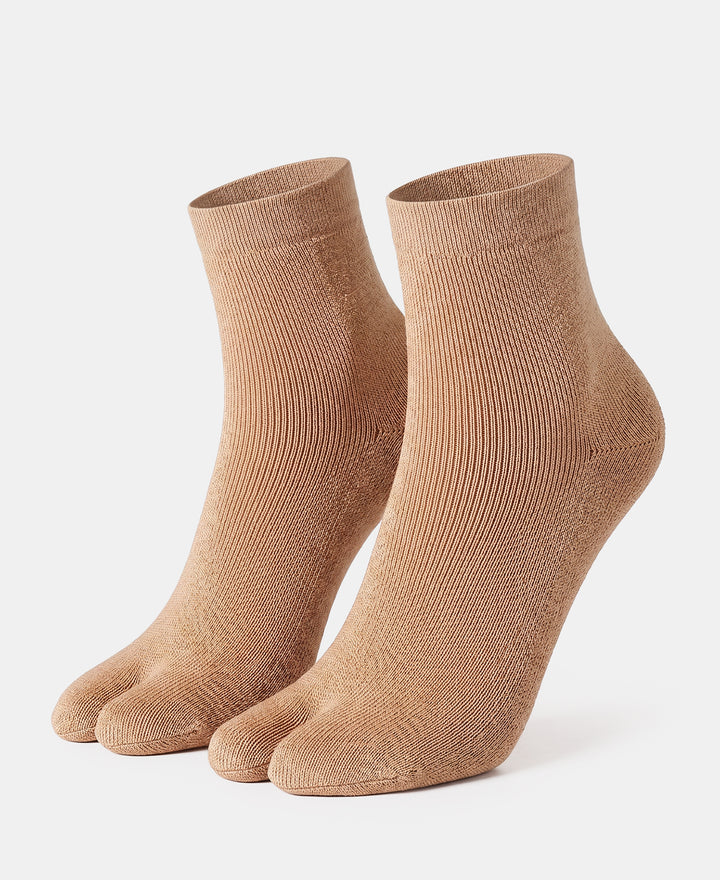 Acrylic Polyester Nylon Stretch Ankle Length Socks with StayFresh Treatment - Skin