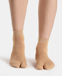 Acrylic Polyester Nylon Stretch Ankle Length Socks with StayFresh Treatment - Skin