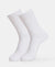 Modal Blend Fabric Scalloped Welt Crew Length Socks with StayFresh Treatment - White